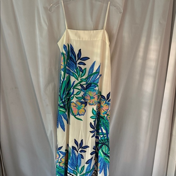 Lilly Pulitzer Dresses & Skirts - Rosabella Maxi Dress with Blue and Green Print